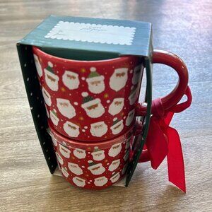 Brand New Santa Christmas Mugs (Set of 2)